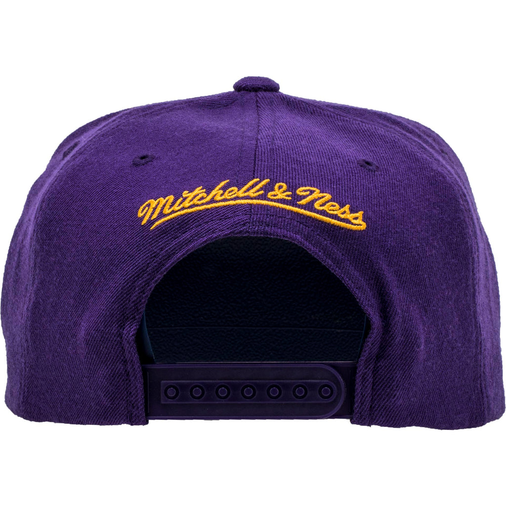 Los Angeles Lakers NBA Snapback Hat Mens Purple Yellow
