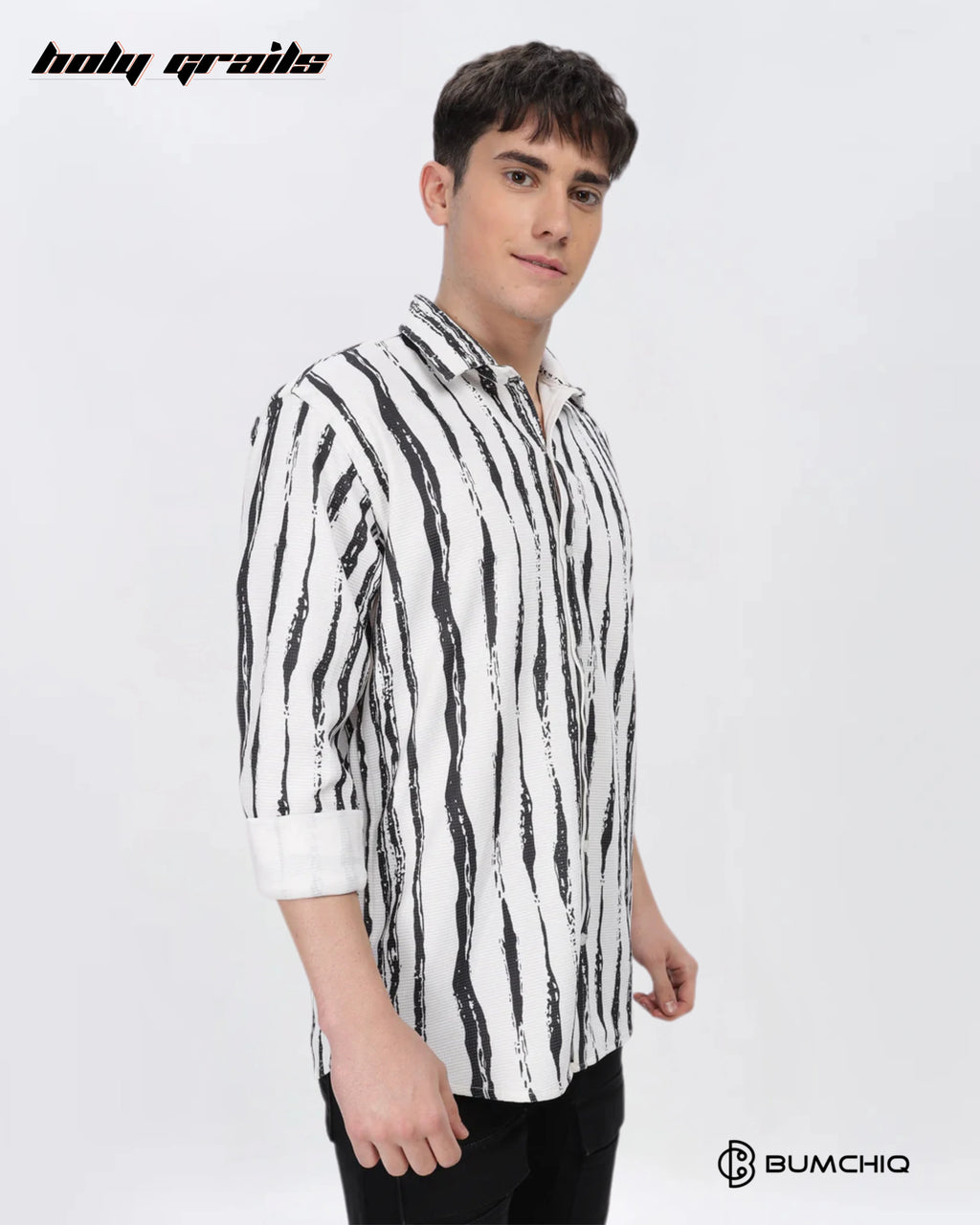 Black Line Abstract Shirt HG x Bumchiq