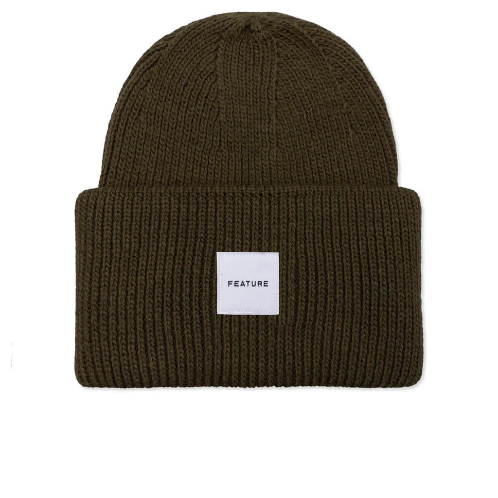 Oversized Beanie Drab