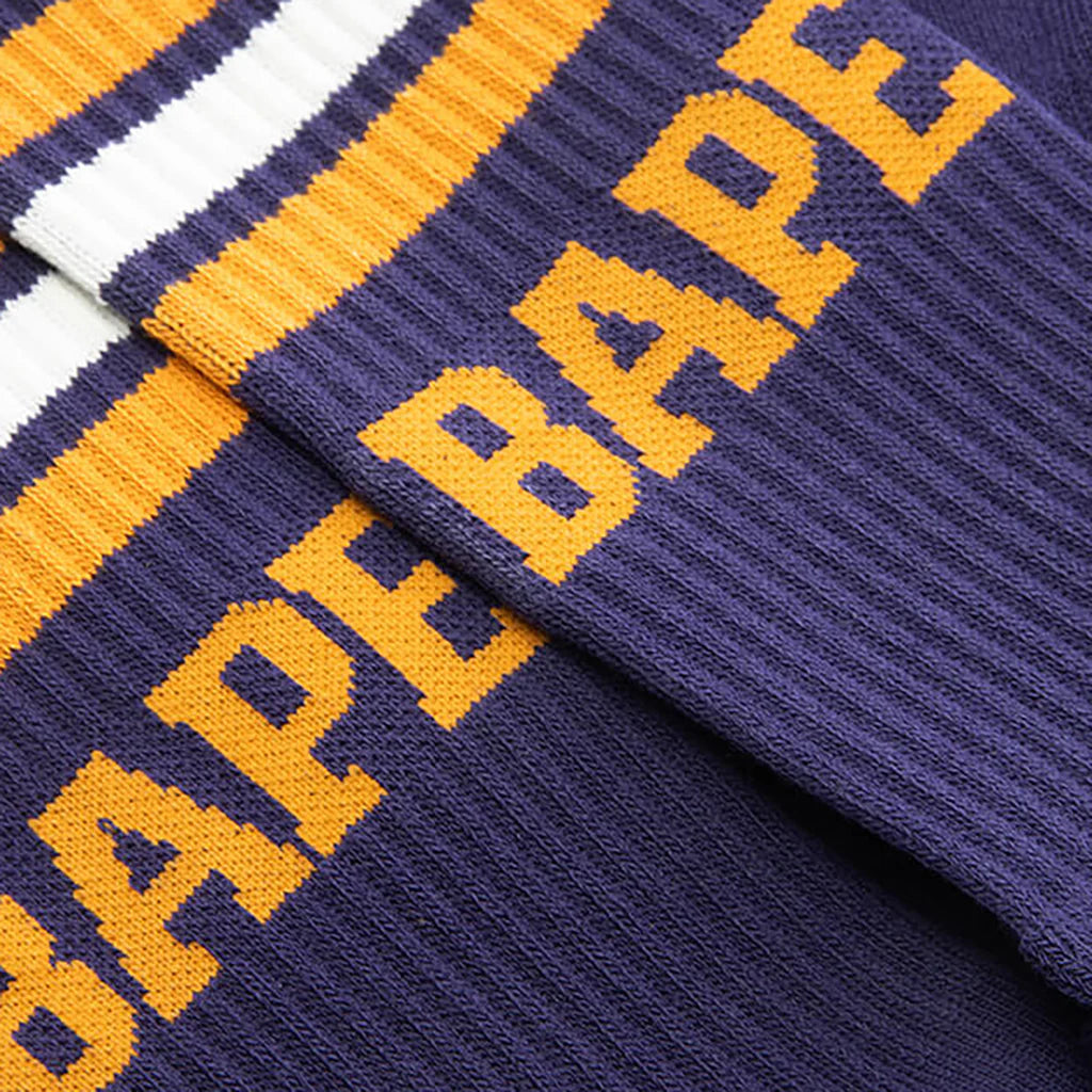BAPE Stripe Socks Navy