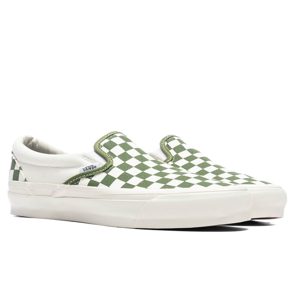 Premium Slip On 98 Checkerboard Pesto