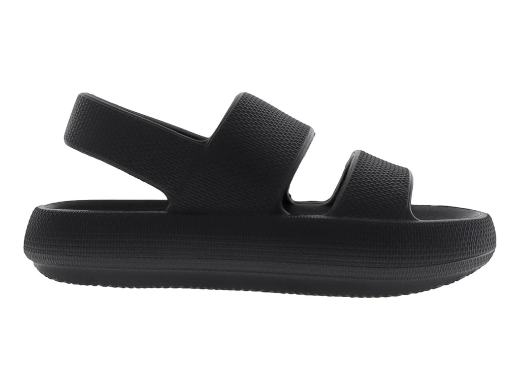 Sandalias Luna Rosa Plataforma Negro para Mujer