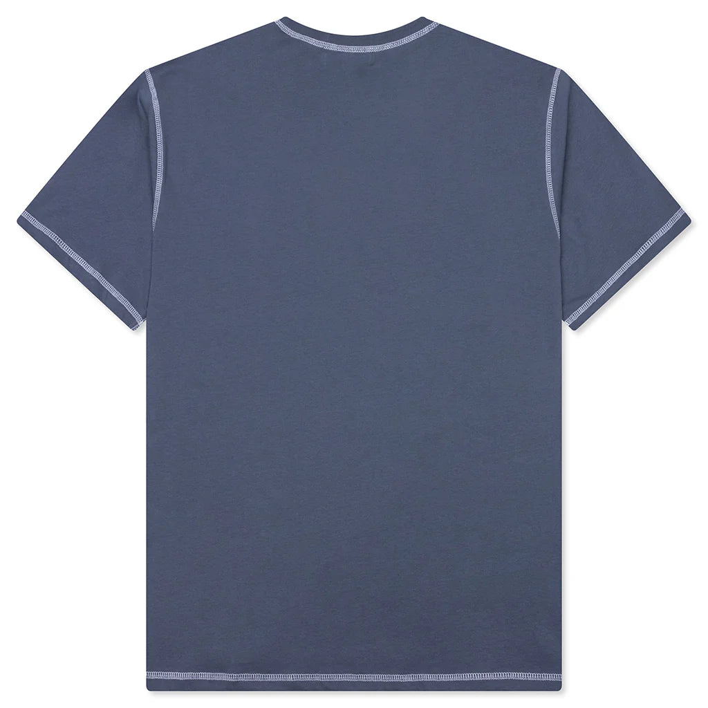 Wordmark Reverse Stitched T Shirt Slate