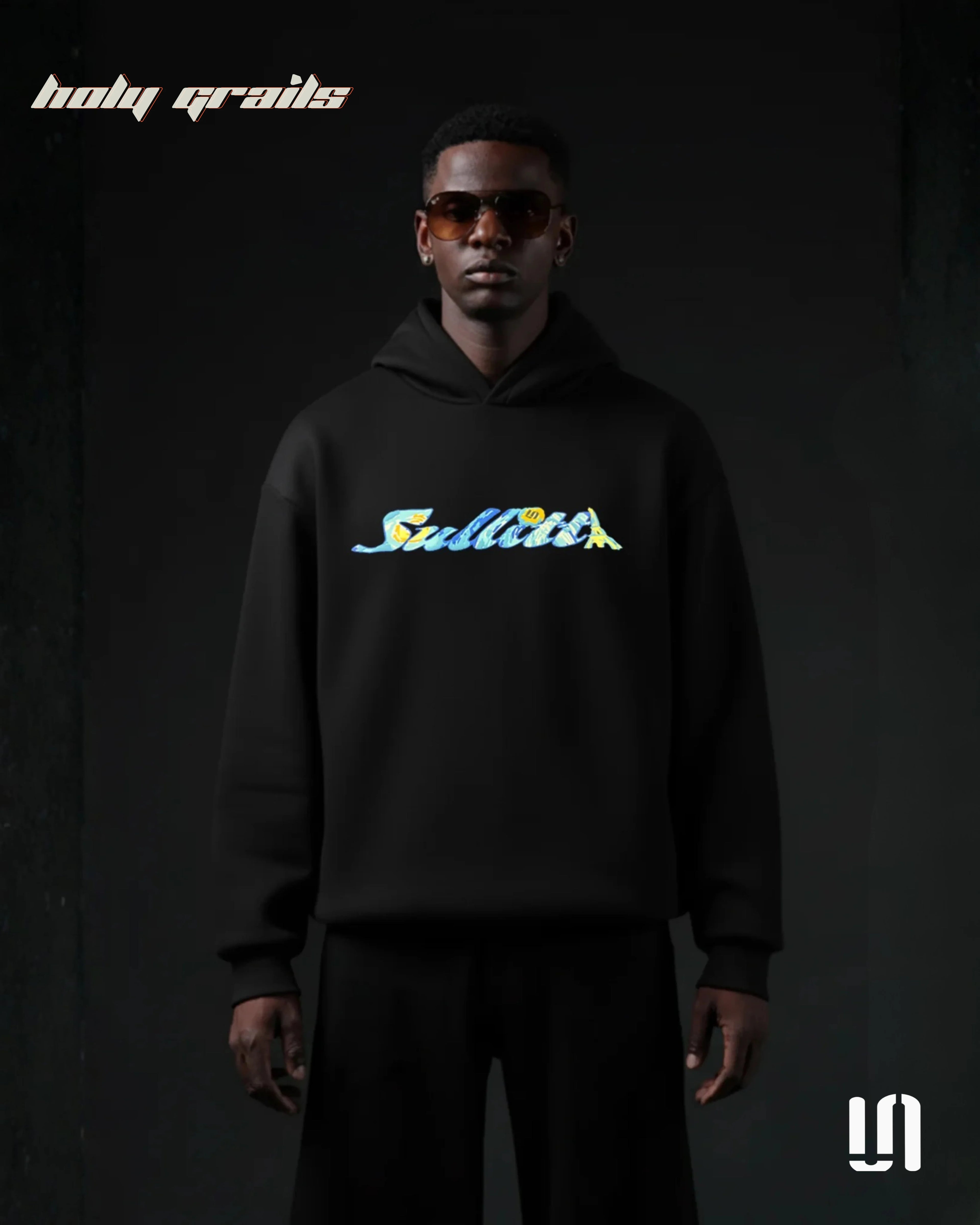 City of Nights Black Hoodie HG x Sullitt