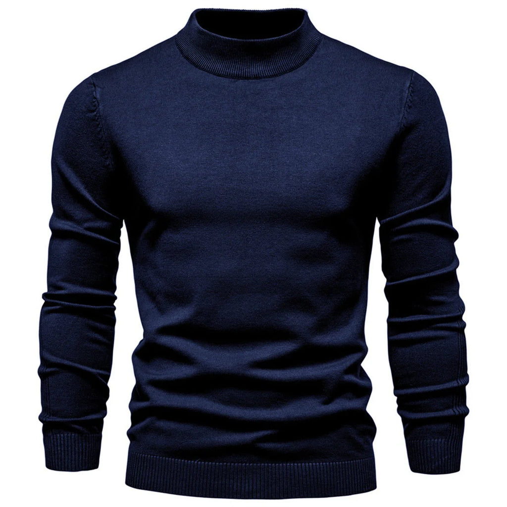 Mens Mockneck Pullover Sweater