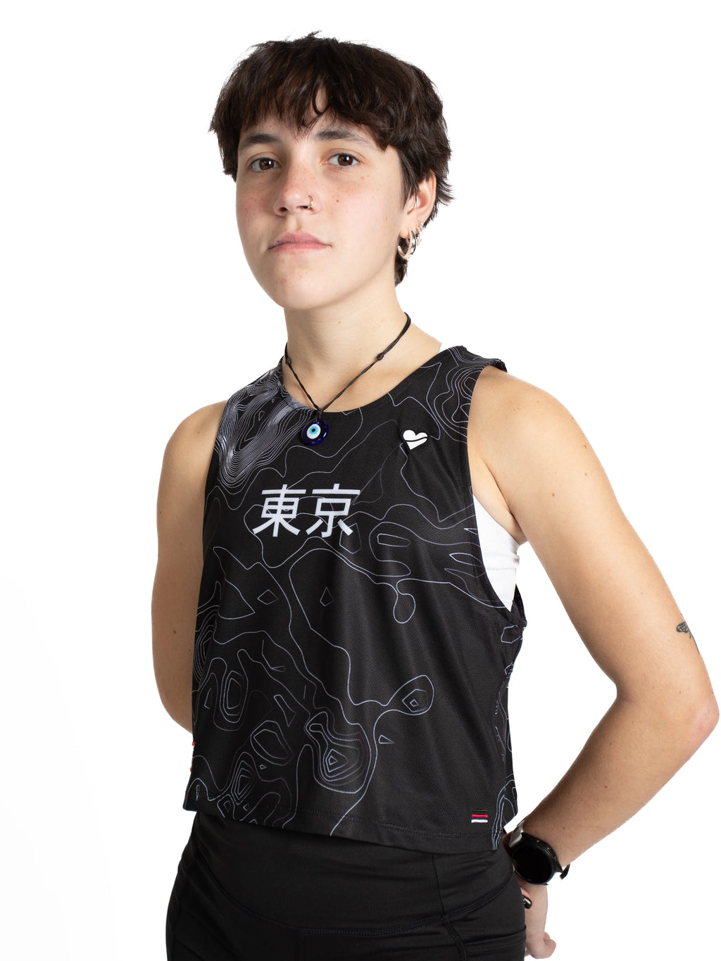 Heartbreak Womens Tokyo Crop Singlet