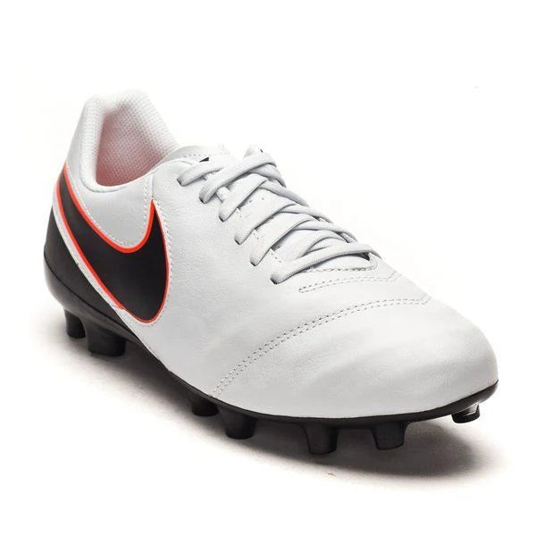 Nike JR Tiempo Legend IV FG Firm Ground Soccer Cleats Pure Platinum Silver
