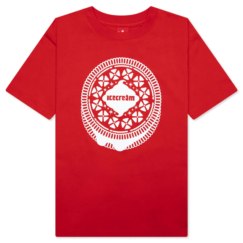 Kids Double Dip S S Tee Fiery Red