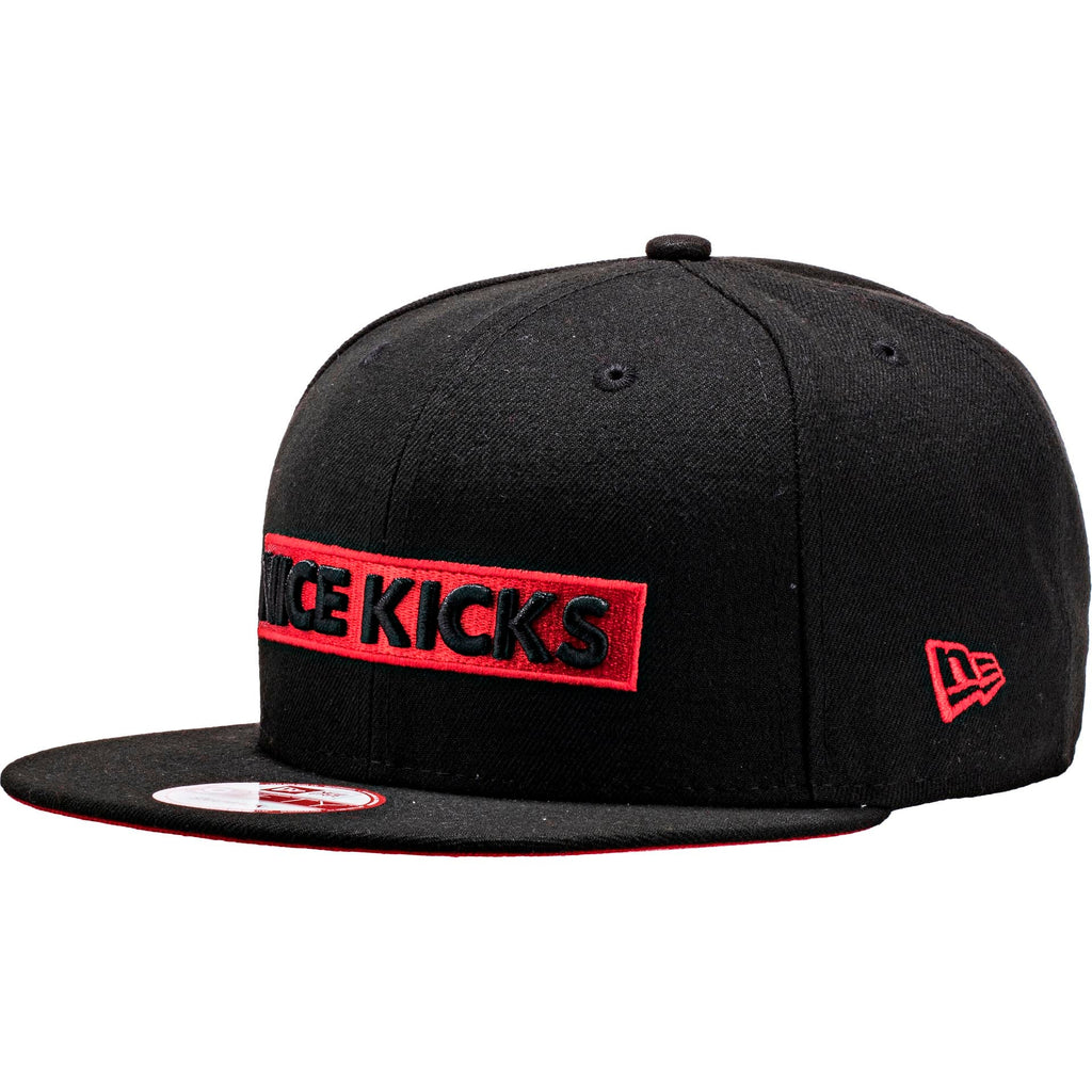 Nice Kicks X New Era Snapback Hat Black Red