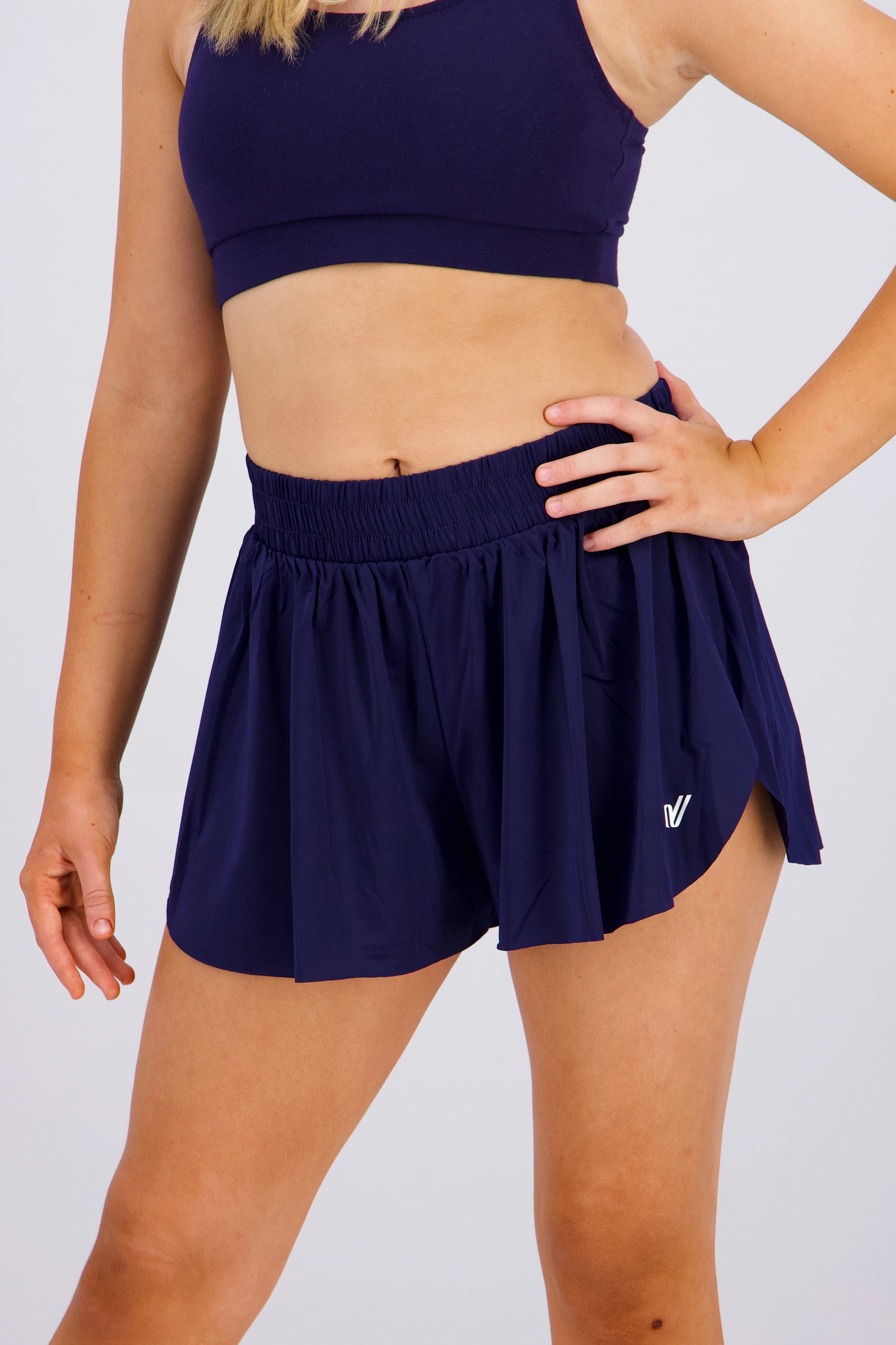 Varsity Fashion Flutter Shorts