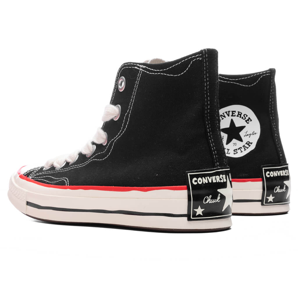Chuck 70 Hi Sketch Black White Red