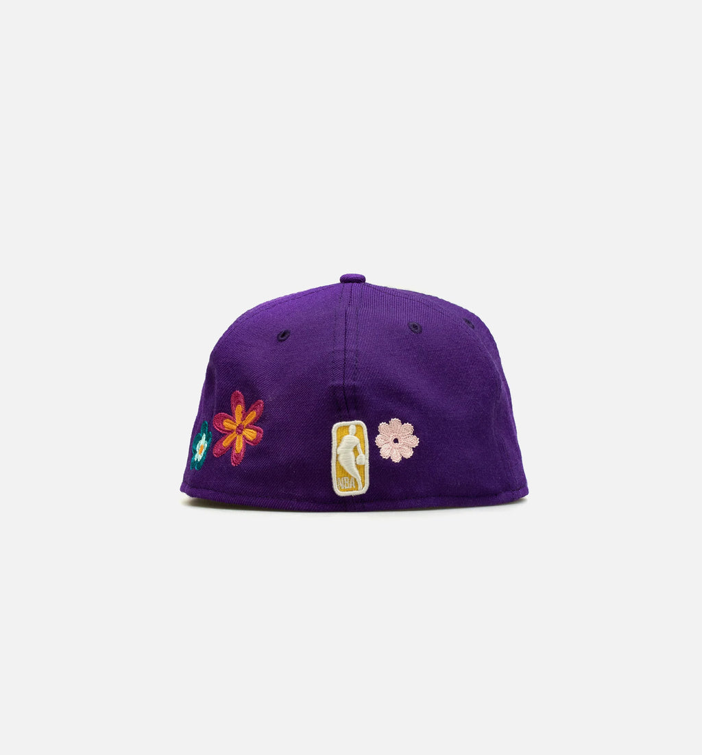 Los Angeles Lakers 59Fifty Flower Mens Hat Purple