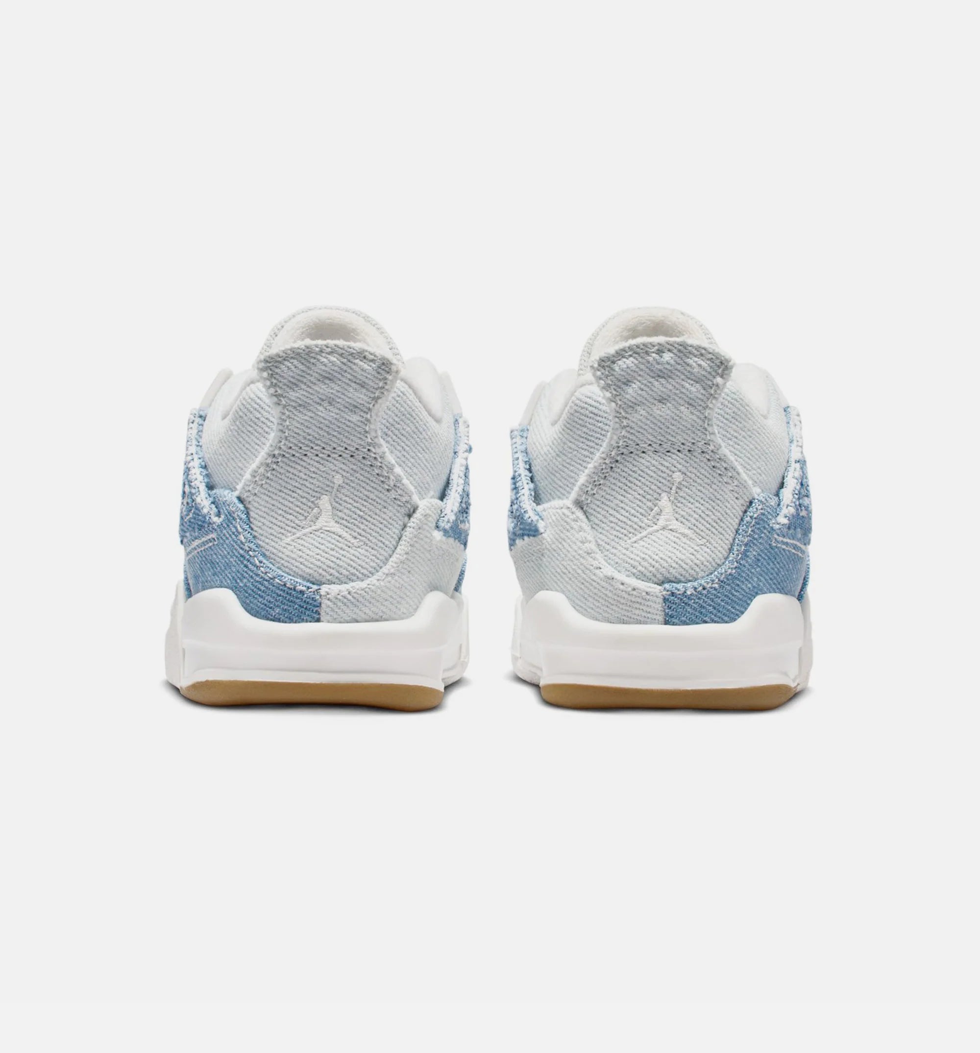 Air Jordan 4 Retro Worn Blue Infant Toddler Lifestyle Shoe Sail Worn Blue Metallic Gold
