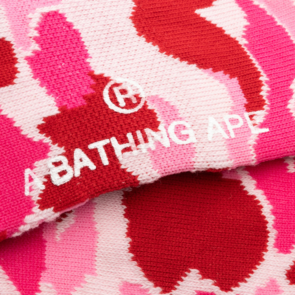 Abc Camo Jacquard Socks Pink