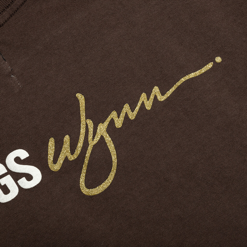 Feature x Wynn Logo Lock Up Tee Bitter Chocolate