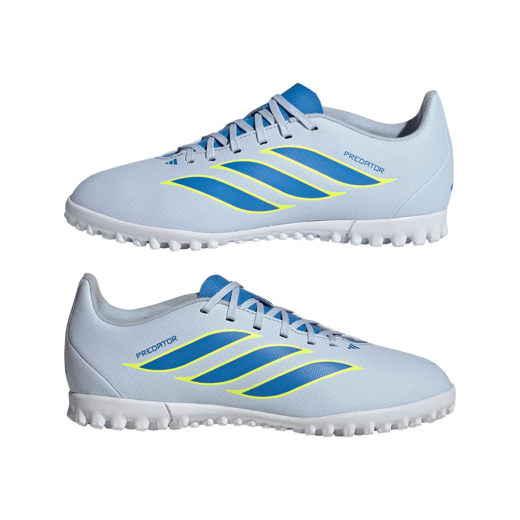 adidas Predator Club TF Turf Youth Soccer Cleats Sky Blue Yellow