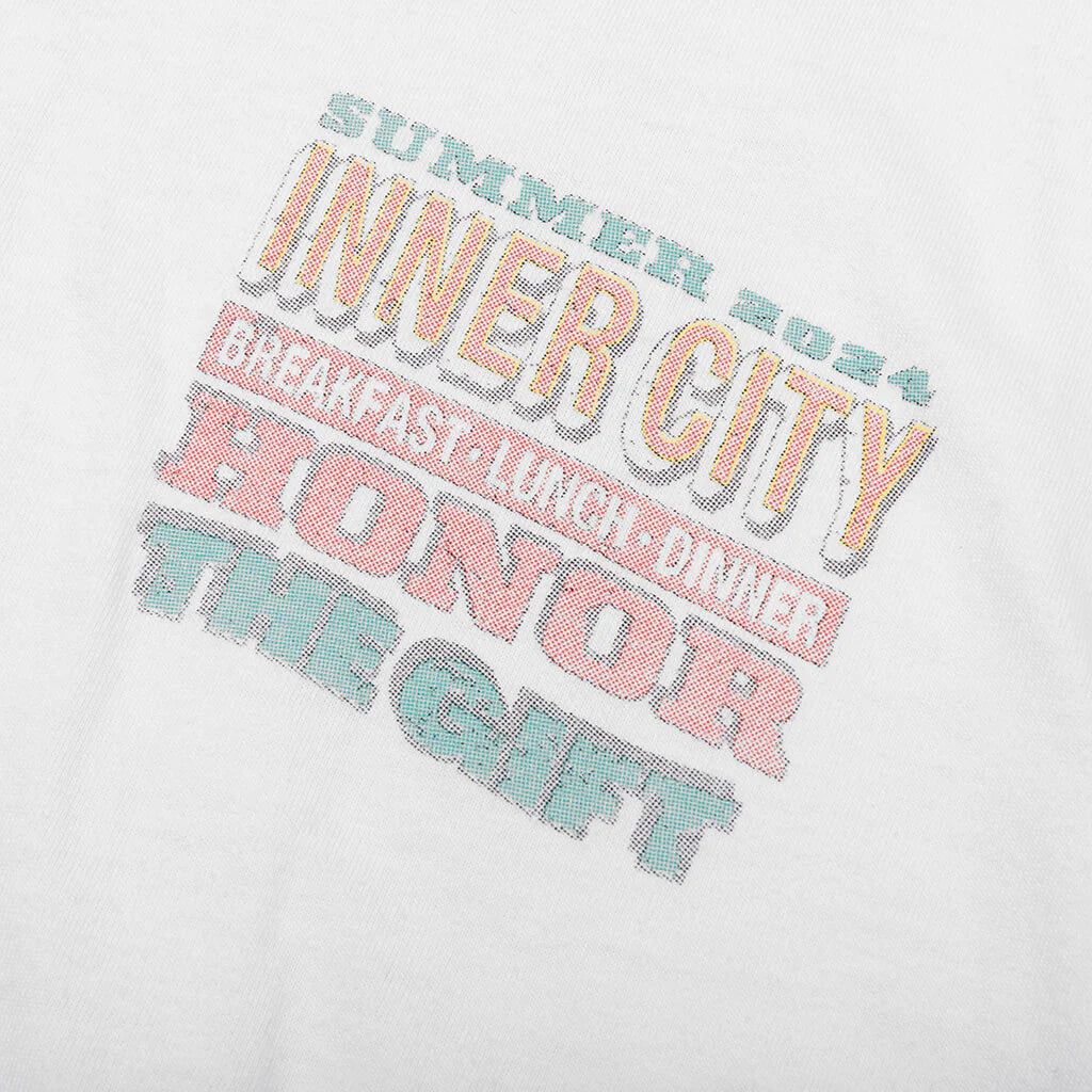 B Summer HTG Burger Short Sleeve Tee White