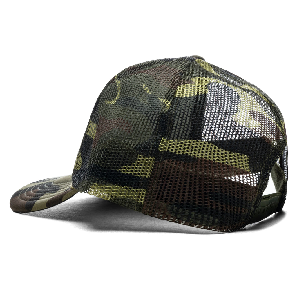 Lost Highway Foam Trucker Hat Dark Green Camo