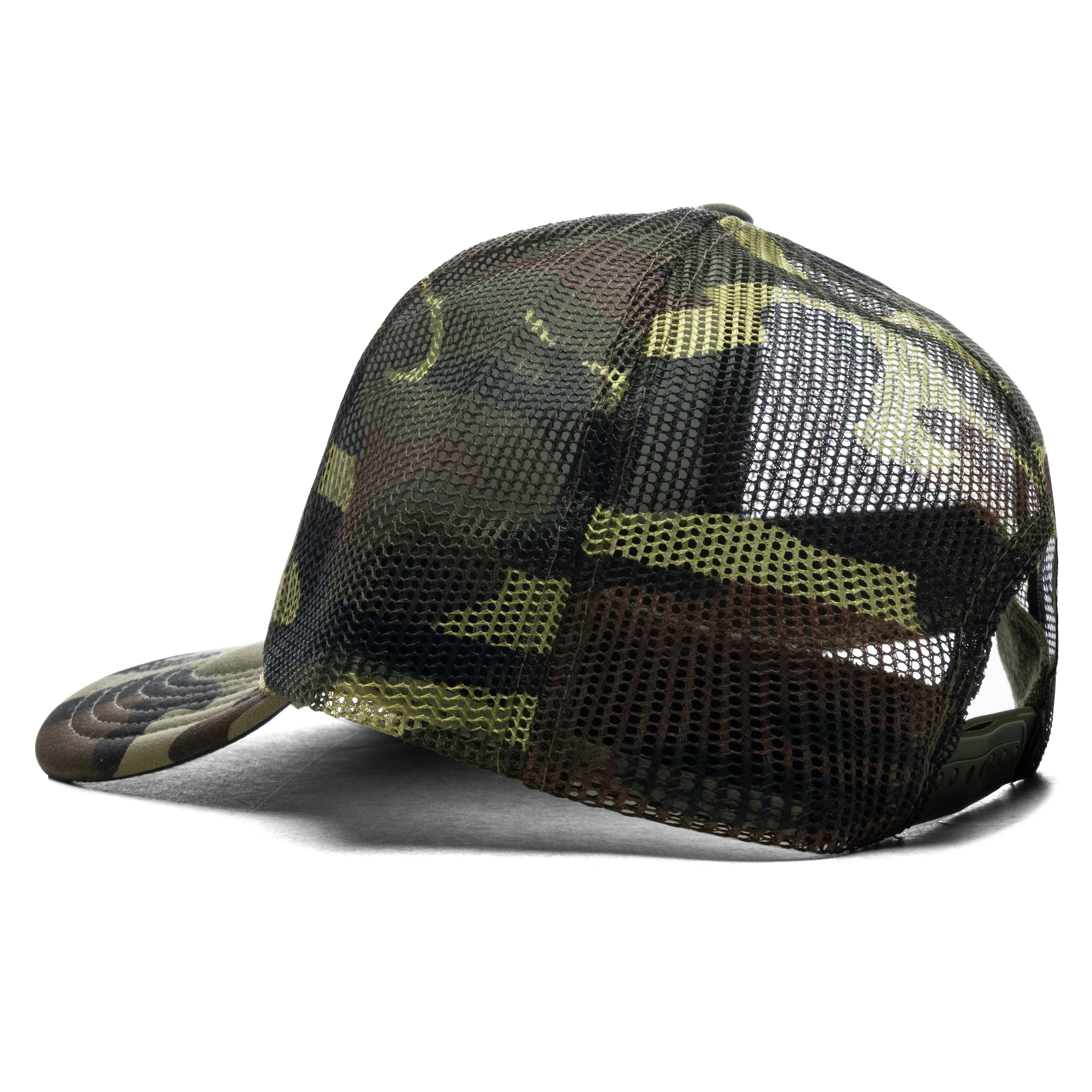 Lost Highway Foam Trucker Hat Dark Green Camo
