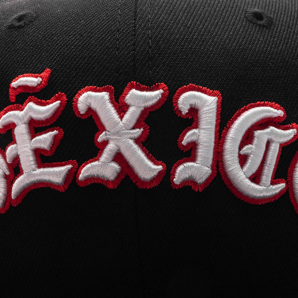 New Era x Born x Raised 59FIFTY LMB Diablos Rojos del México Wordmark Black