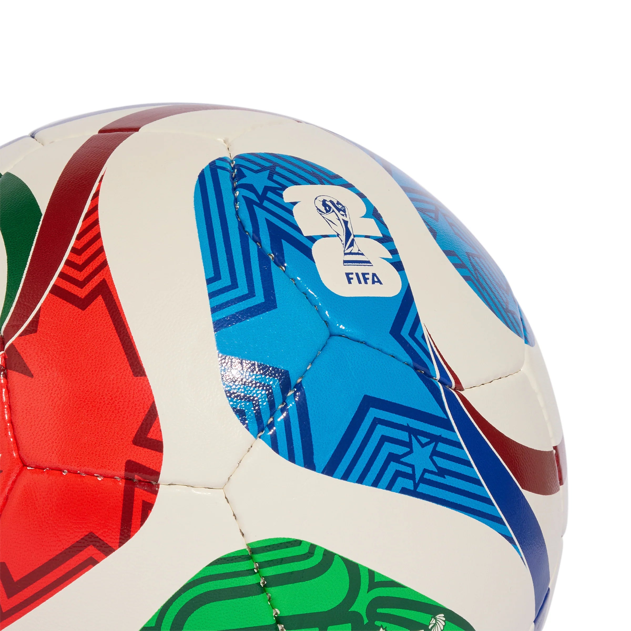 adidas World Cup 26 Trionda Training Sala Soccer Ball White Blue Red