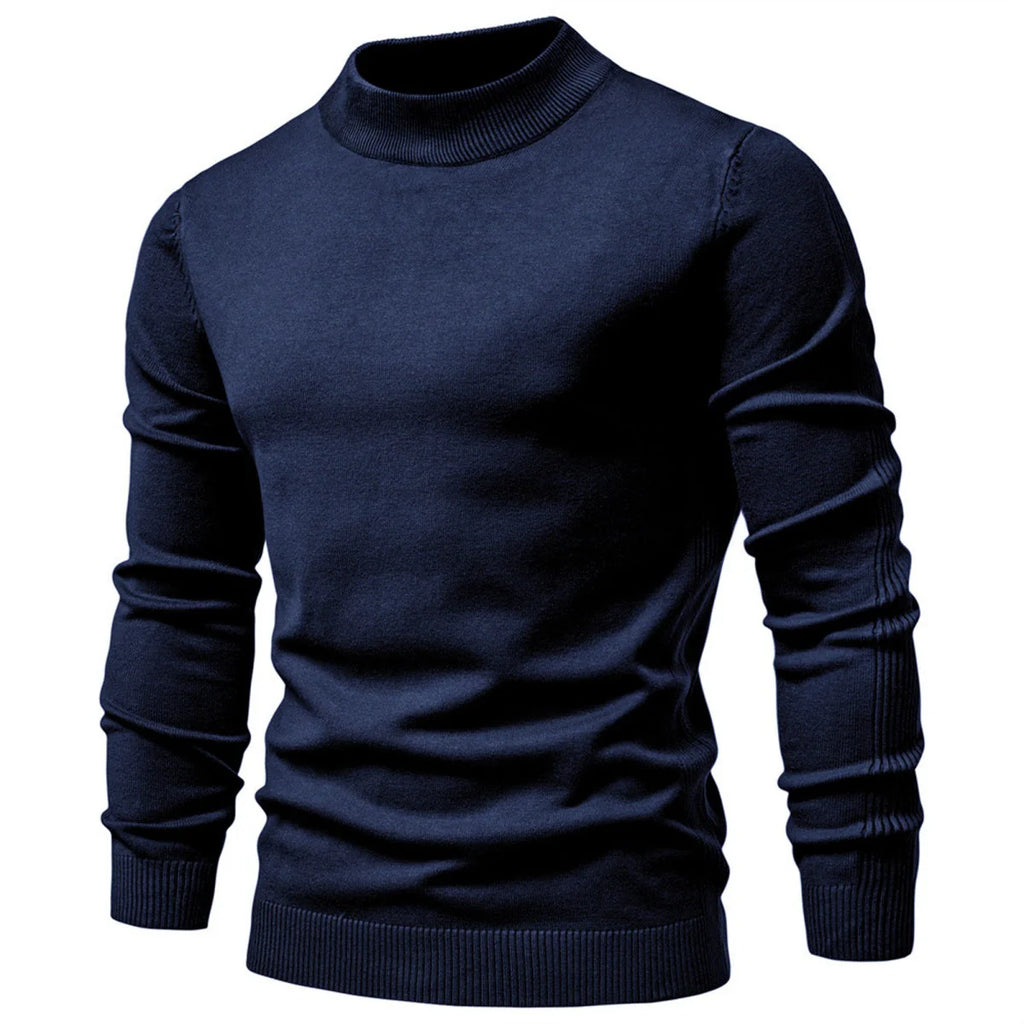 Mens Mockneck Pullover Sweater