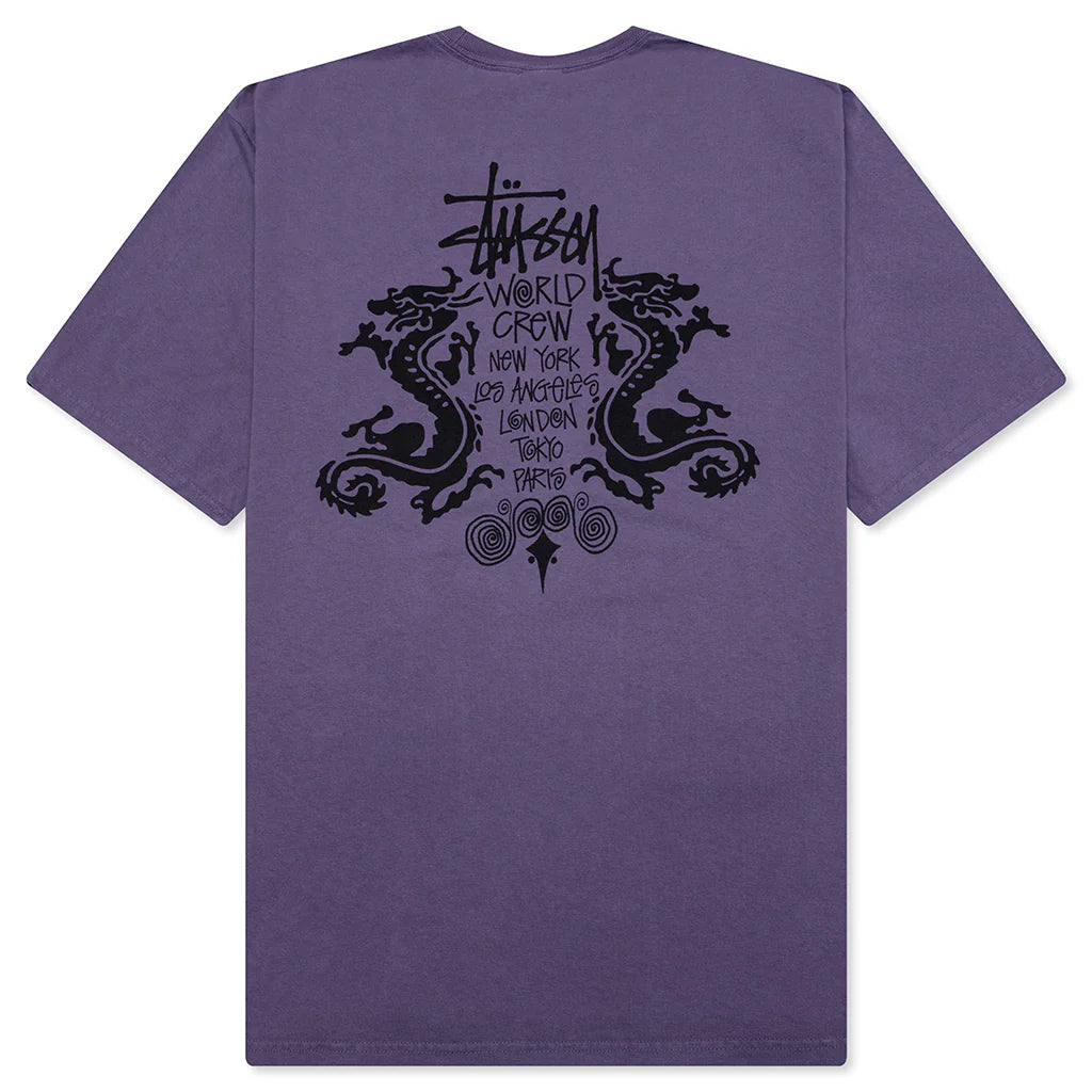Double Dragon Pigment Dyed Tee Grape