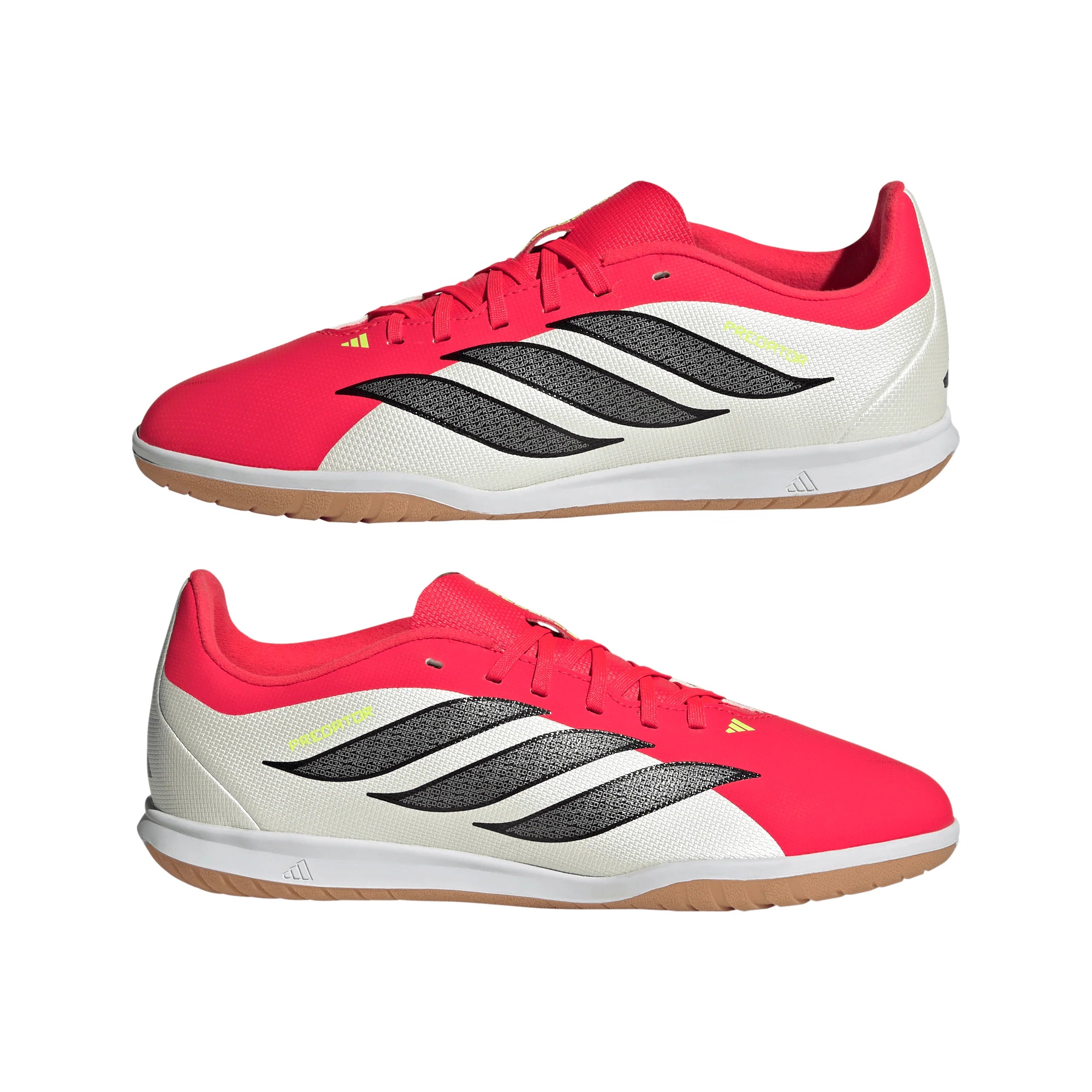 adidas Predator Club Sala IN Indoor Youth Soccer Shoes Red Black White