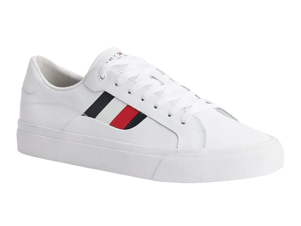 Tenis Tommy Hilfiger Core Stripes Blanco para Hombre