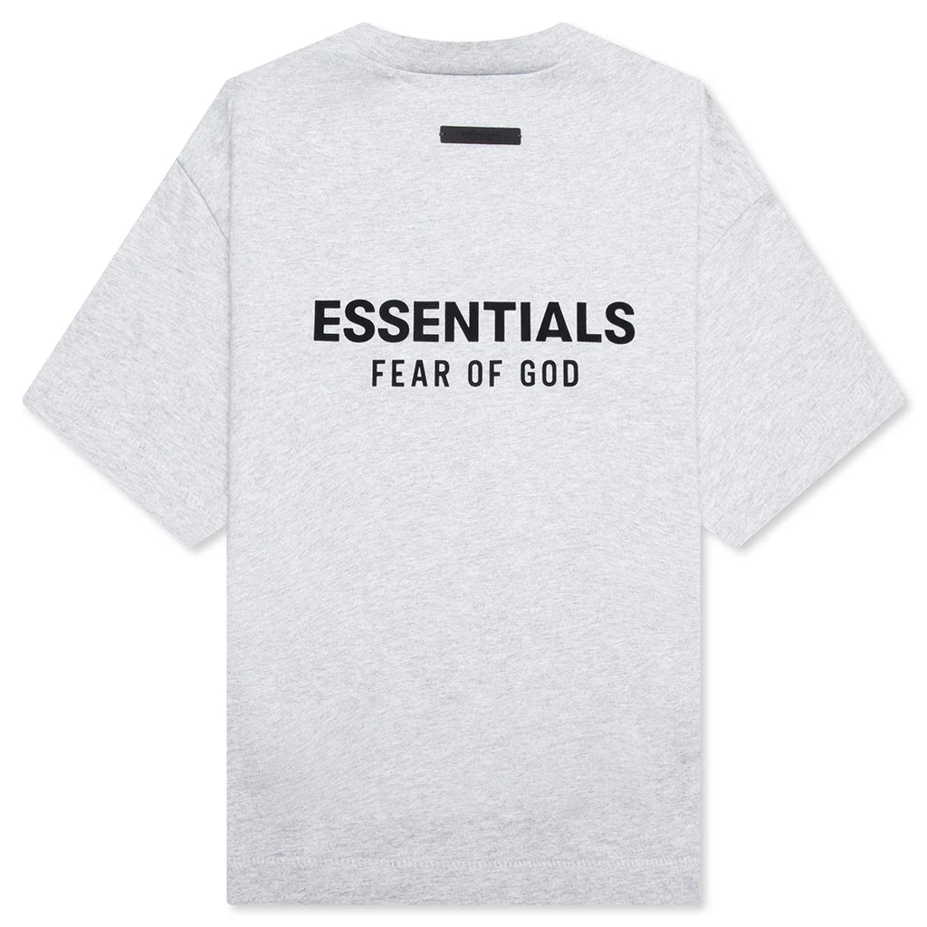 Kids Jersey Crewneck Tee Light Heather Gray