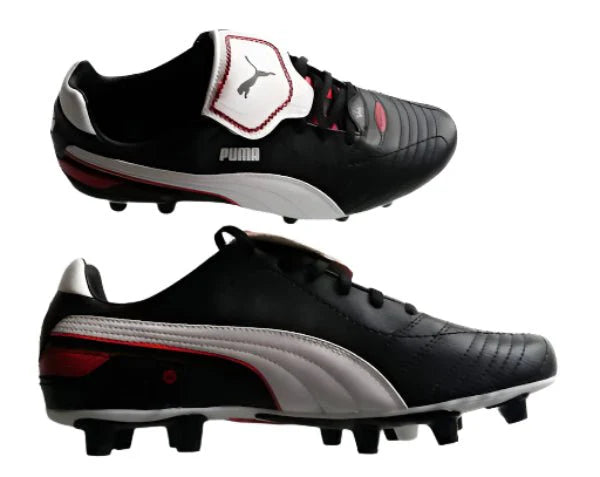PUMA Esito Finale I FG Firm Ground Soccer Cleats Black White Red