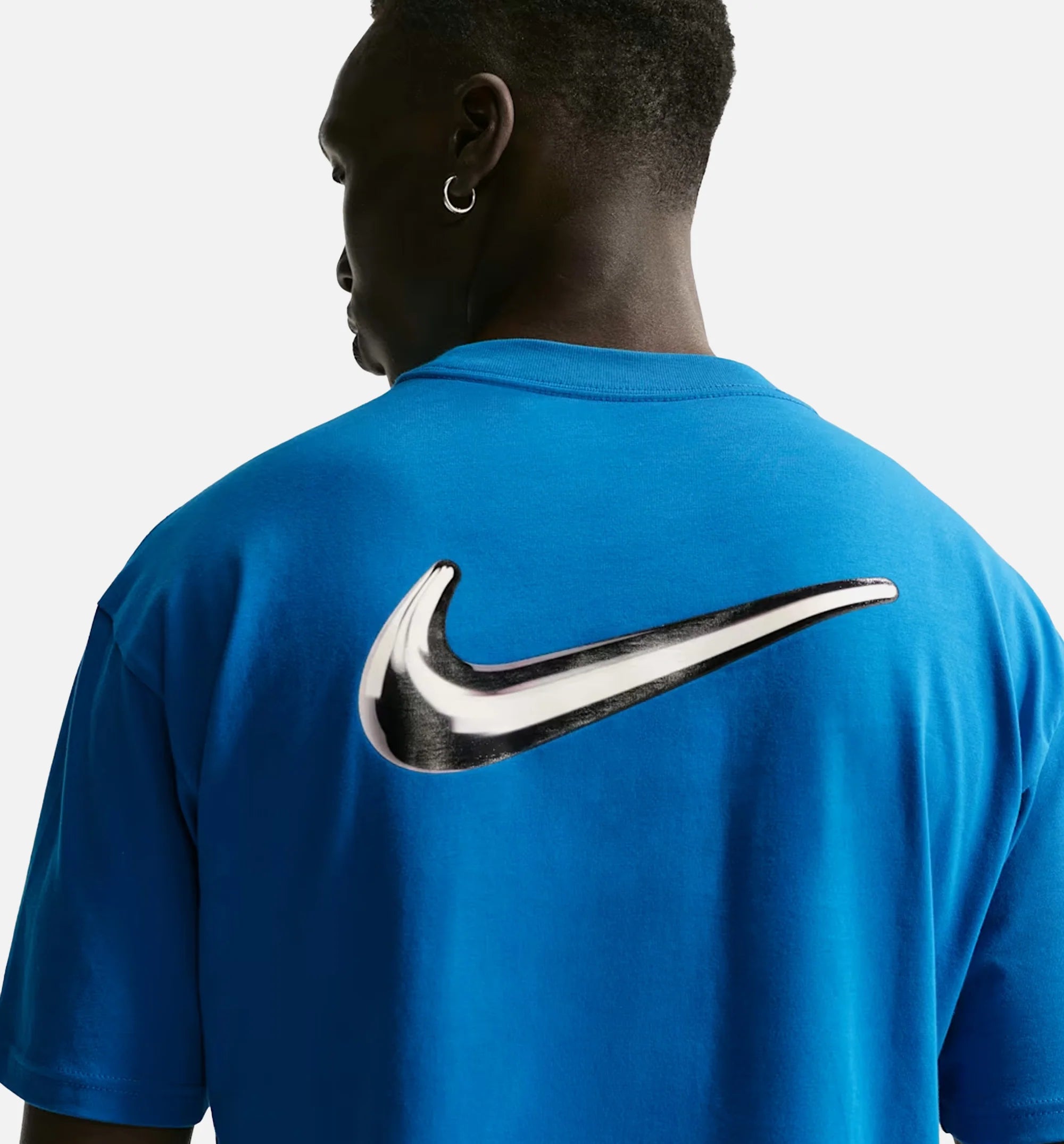 Sportwear Boxy Mens Short Sleeve Shirt Brilliant Blue