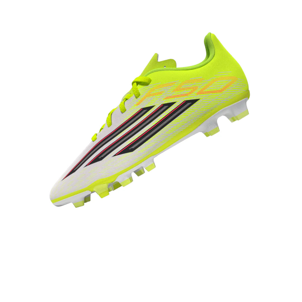 adidas F50 Club FG MG Firm Ground Multi Ground Youth Soccer Cleats Yellow Black Red