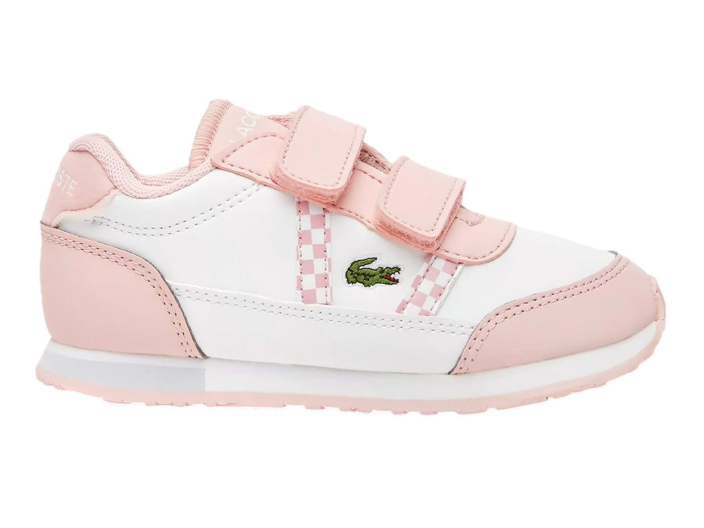 Tenis Lacoste Partner Blanco y Rosa para Niña