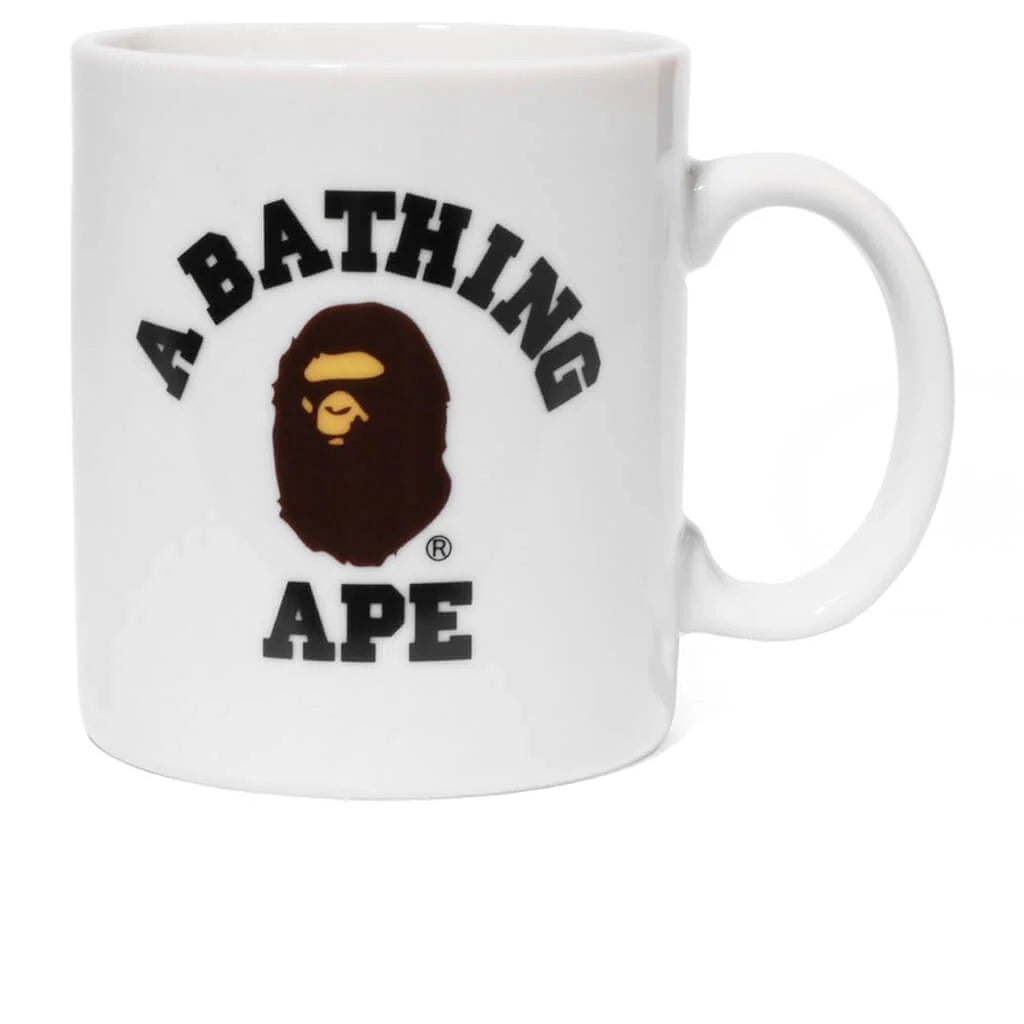 College Pottery Mug White
