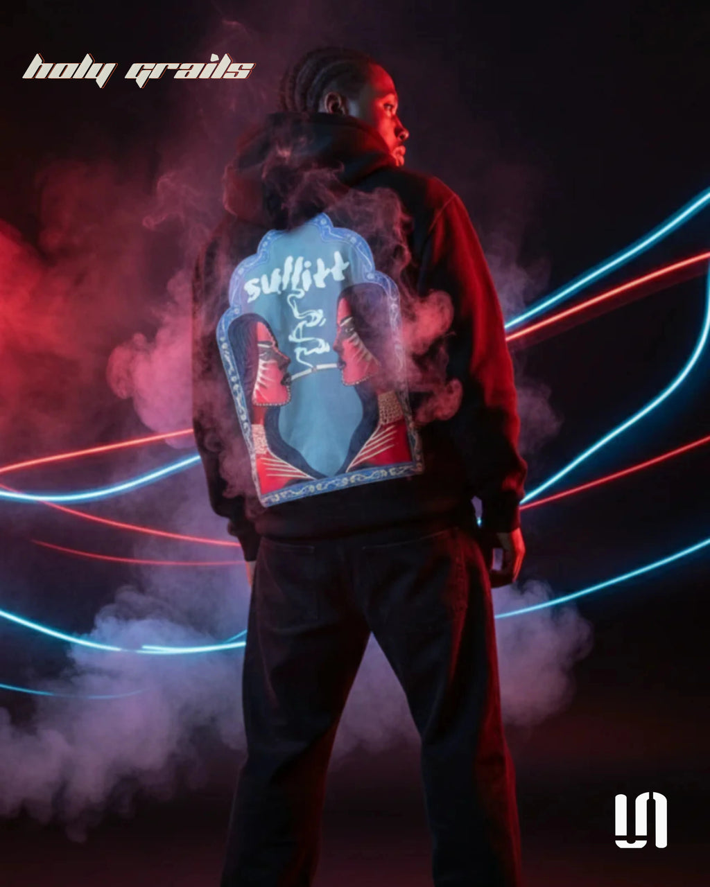 Midnight Lady Smoke Black Hoodie HG x Sullitt