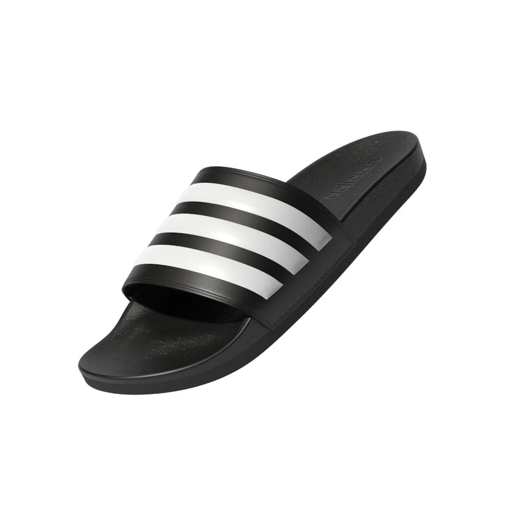 adidas Adilette Comfort Slides Black White