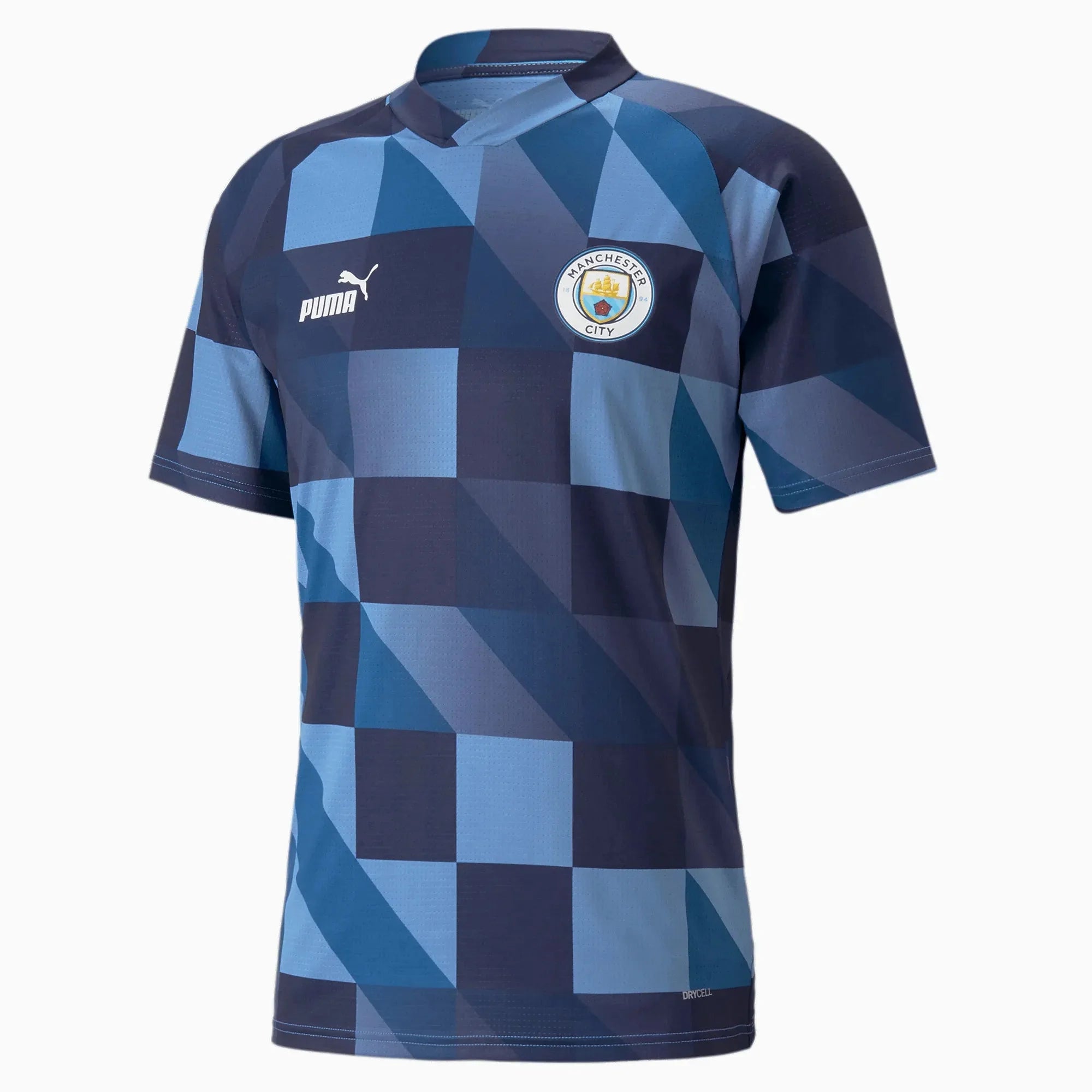 PUMA Manchester City Pre Match Jersey Light Blue Navy