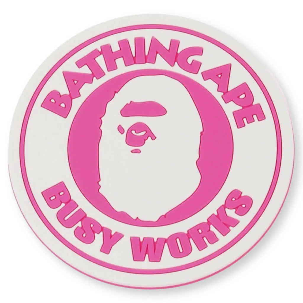 Busy Works Neon Rubber Coaster Pink