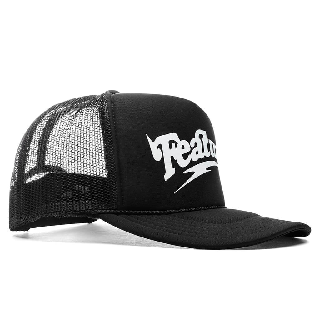 Spike Trucker Hat V2 Black White