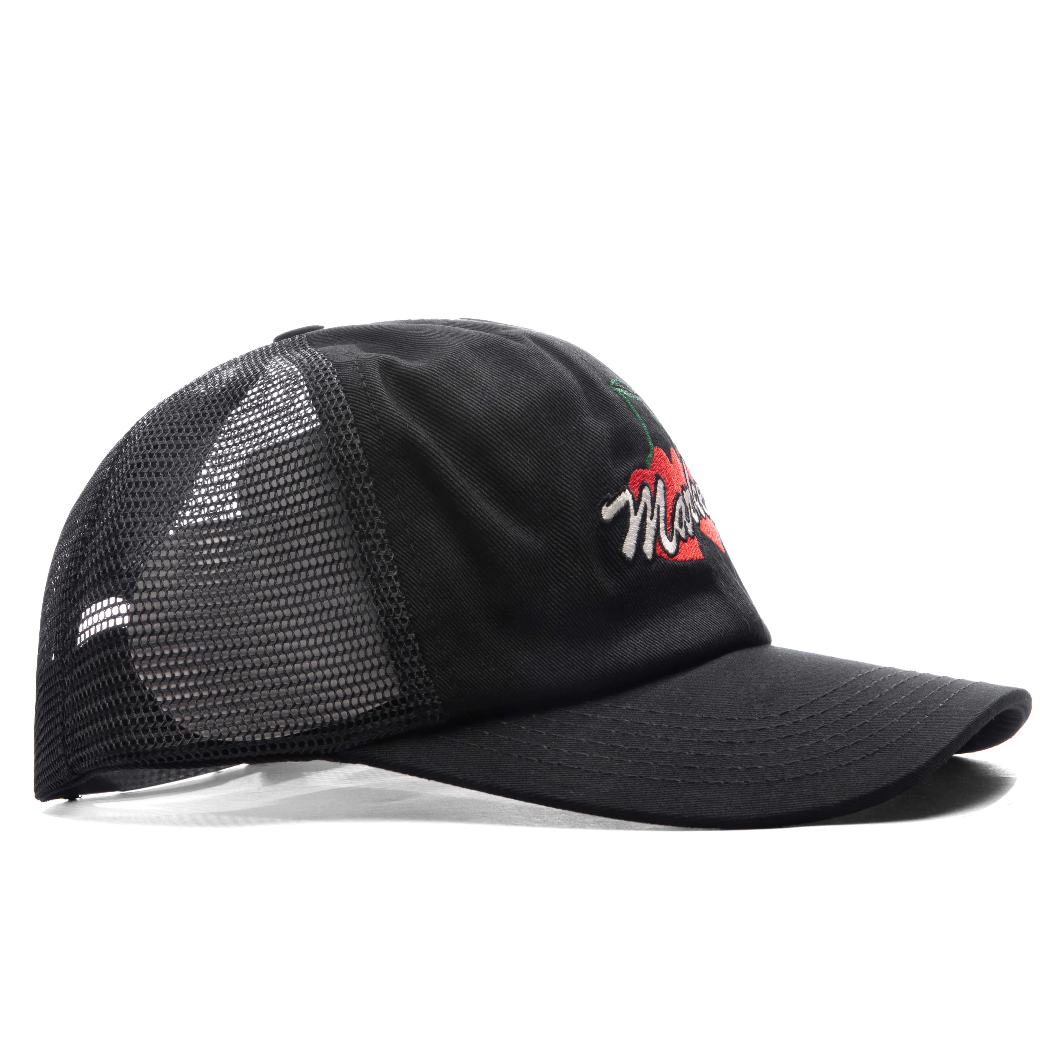 Double Cherries Trucker Hat Pirate Black