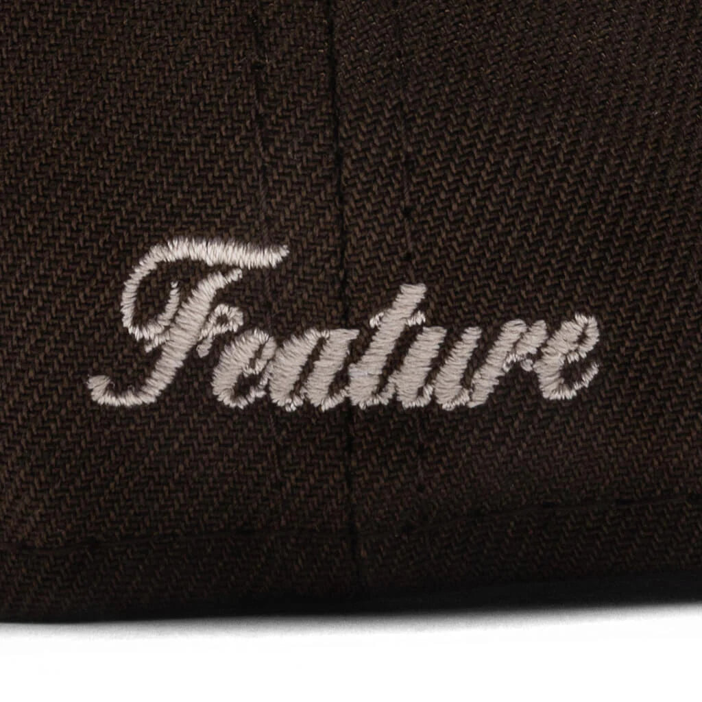 Feature x New Era F Logo Antelope Island 59FIFTY Fitted Brown Black