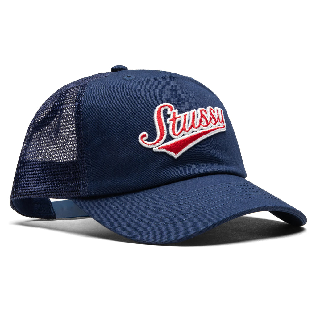 Low Profile Trucker Athletic Cap Light Navy