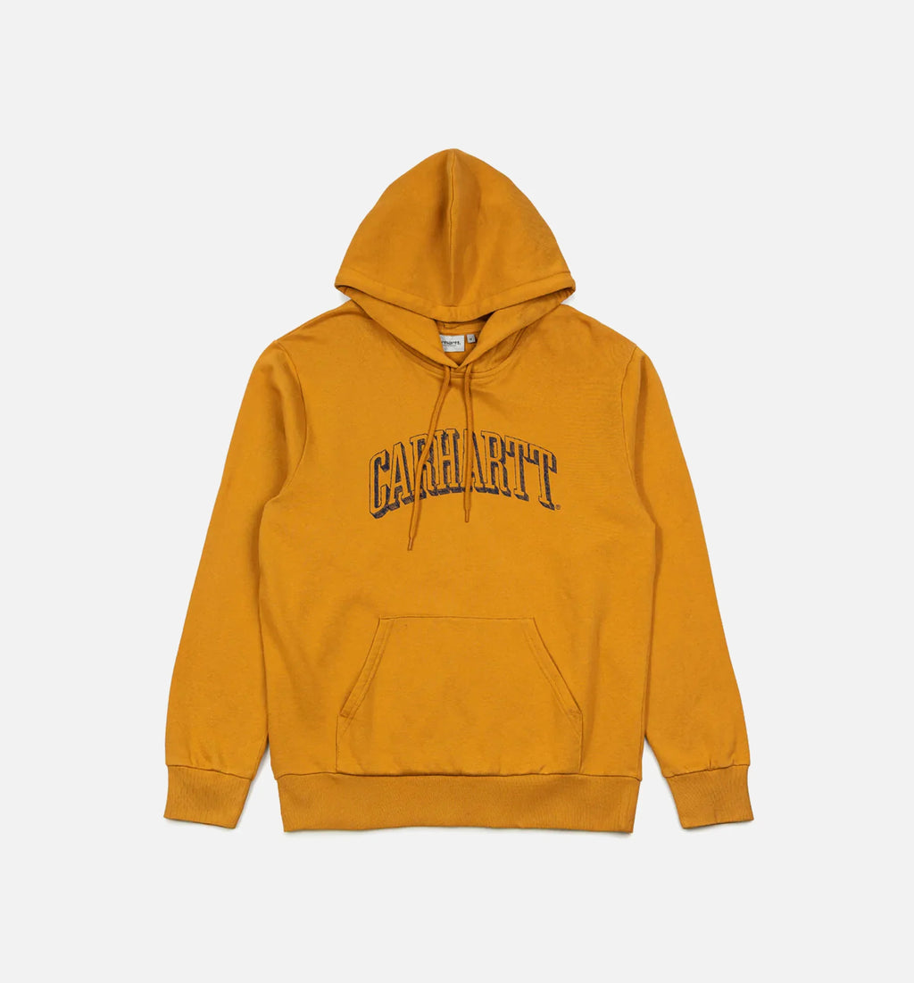 Hooded Scrawl Mens Hoodie Yellow