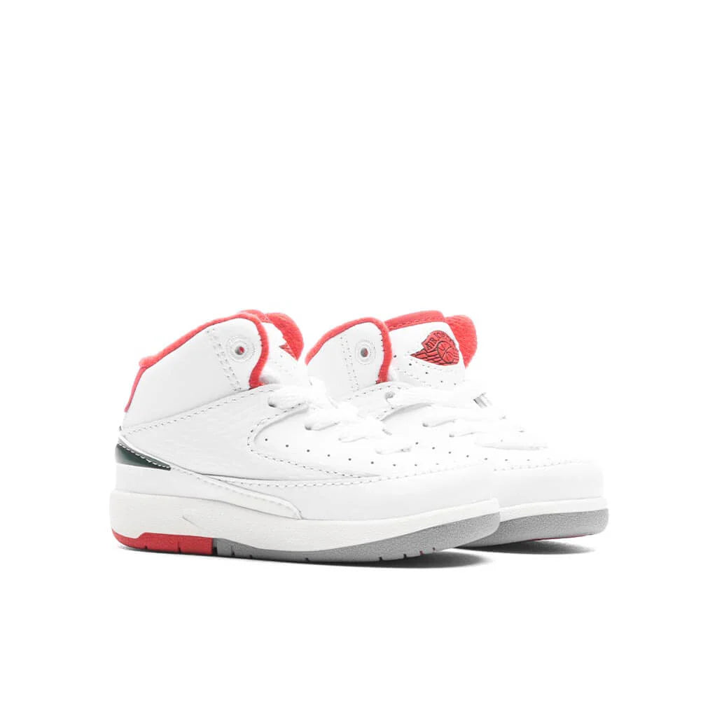 Air Jordan 2 Retro TD Italy White Fire Red Fir