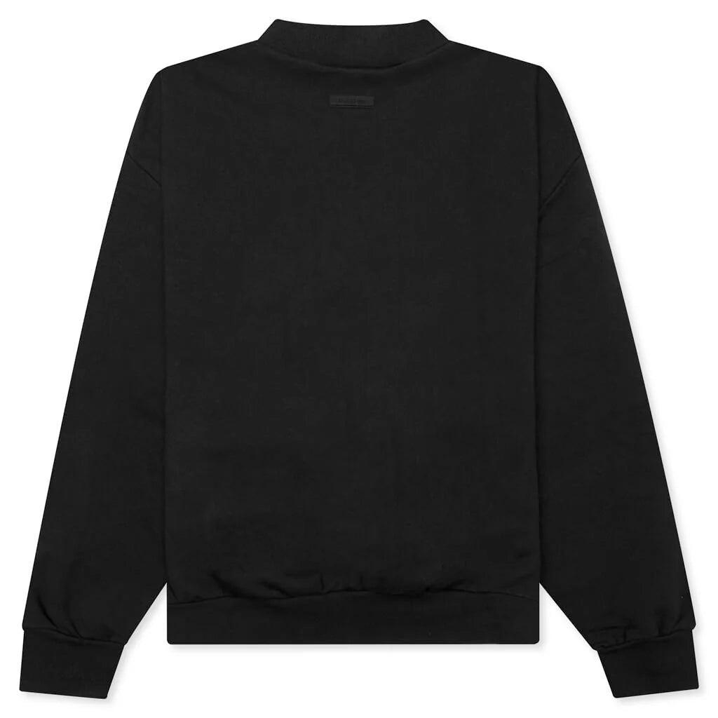 Essential Crewneck Jet Black