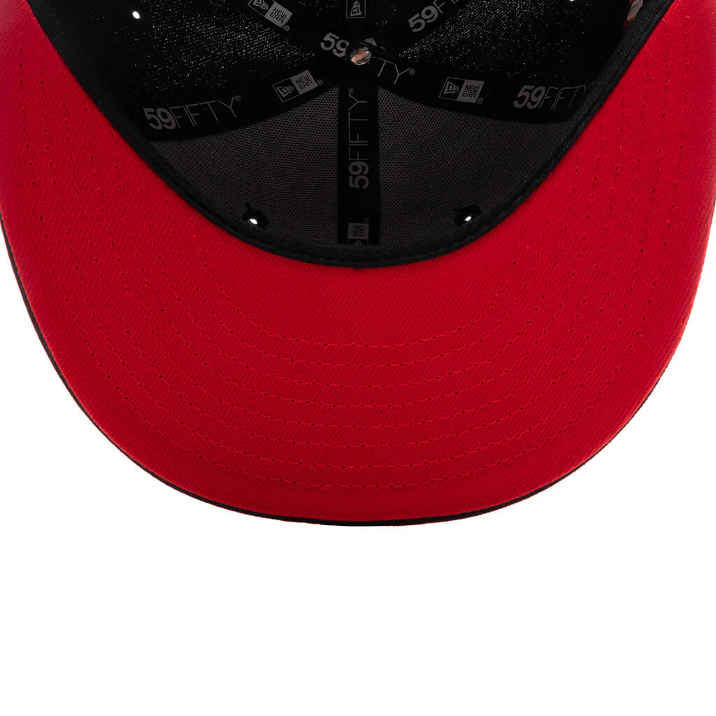 FEATURE x New Era 59FIFTY Fitted LA Dodgers Cooperstown Black Red