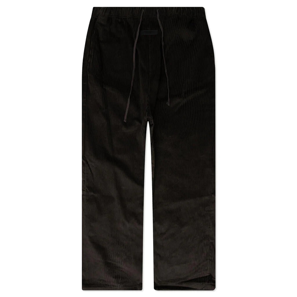 Womens Relaxed Corduroy Trouser Off Black