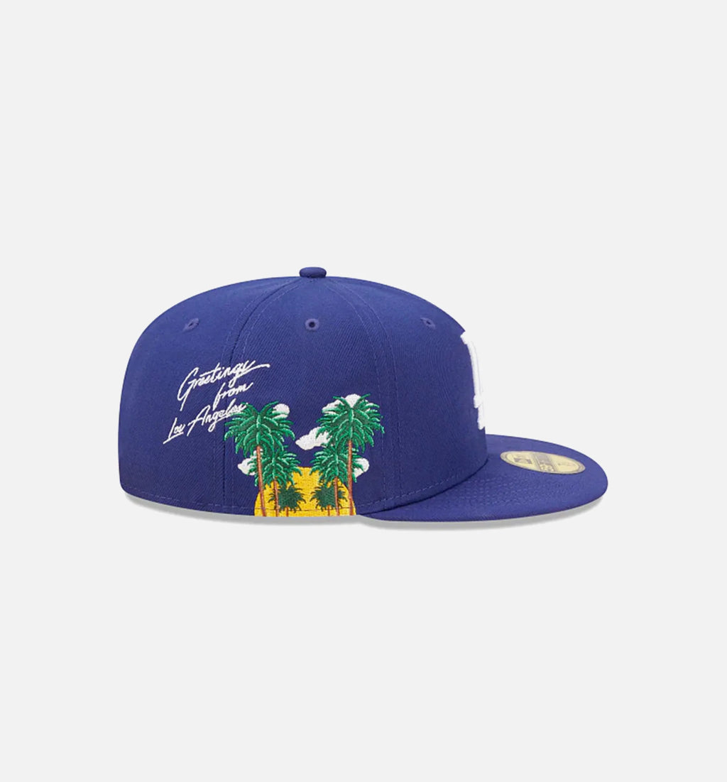 Los Angeles Dodgers Cloud Icon 59Fifty Fitted Hat Mens Hat Blue
