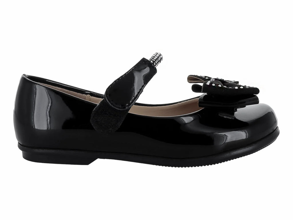 Zapatos Tropicana de Charol Negro para Niña